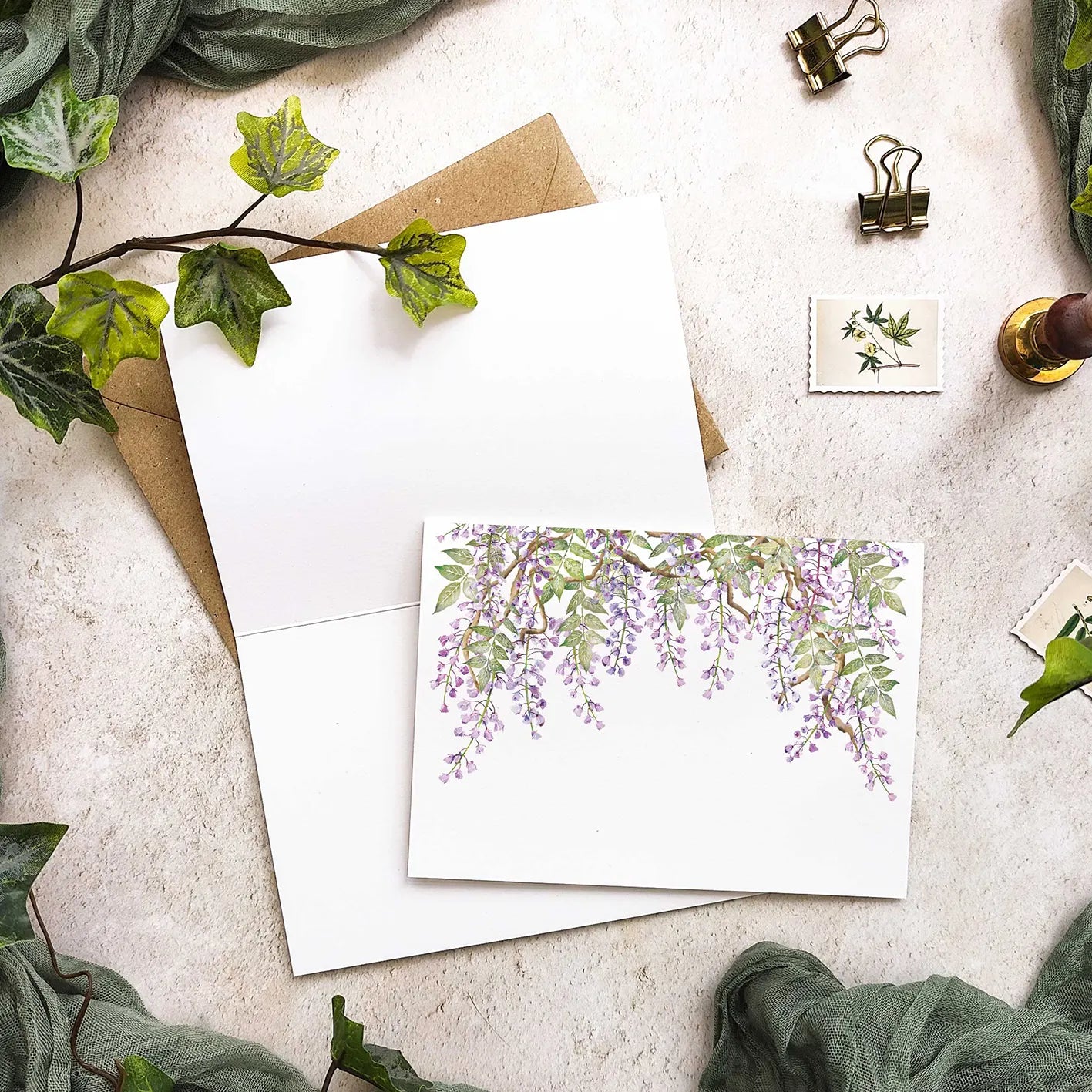 Regency Wisteria Note Cards
