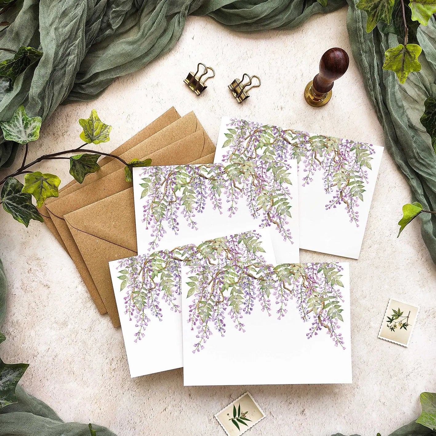 Regency Wisteria Note Cards