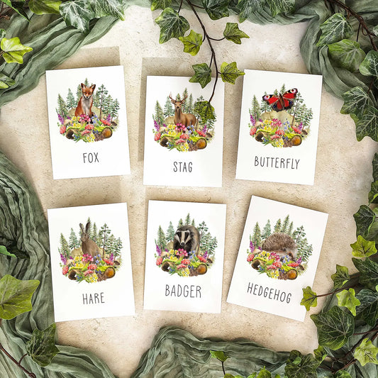 Woodland Animals Table Name Cards