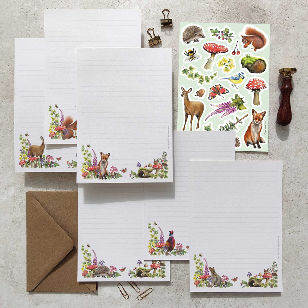 Woodland Animals Letter Writing Set