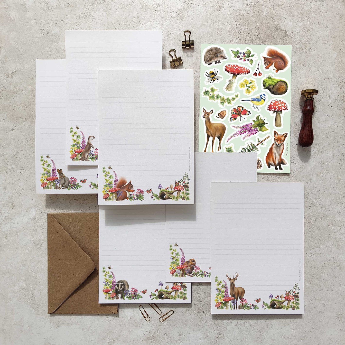 Woodland Animals Letter Writing Set