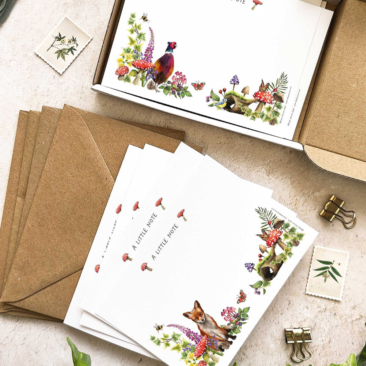 Woodland Animals Notelet Gift Set