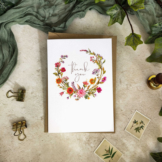 Autumn Floral Thank You Cards