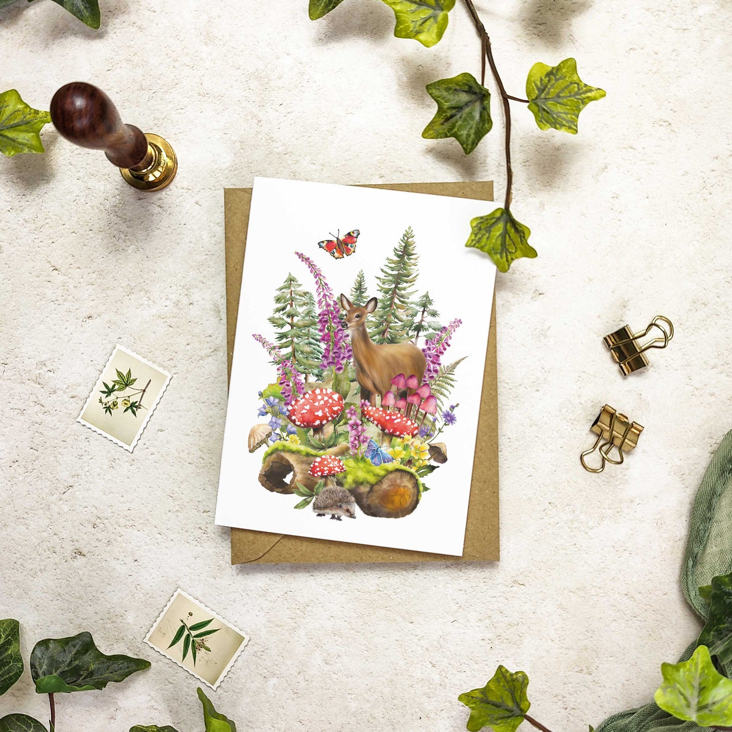 Forest Floor Note Cards & Envelopes