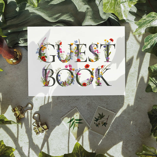 Floral Guest Book Sign