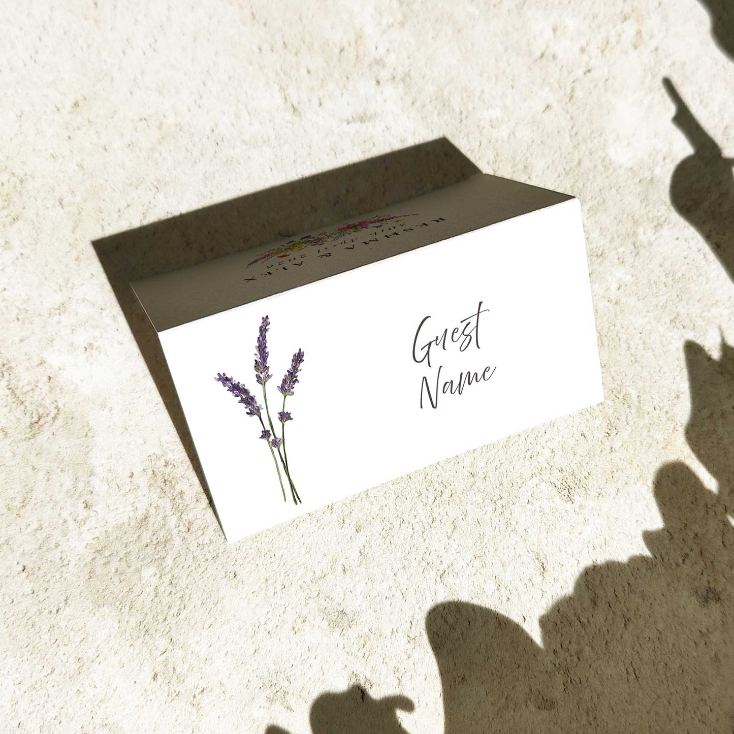 Flower Place Cards Digital File