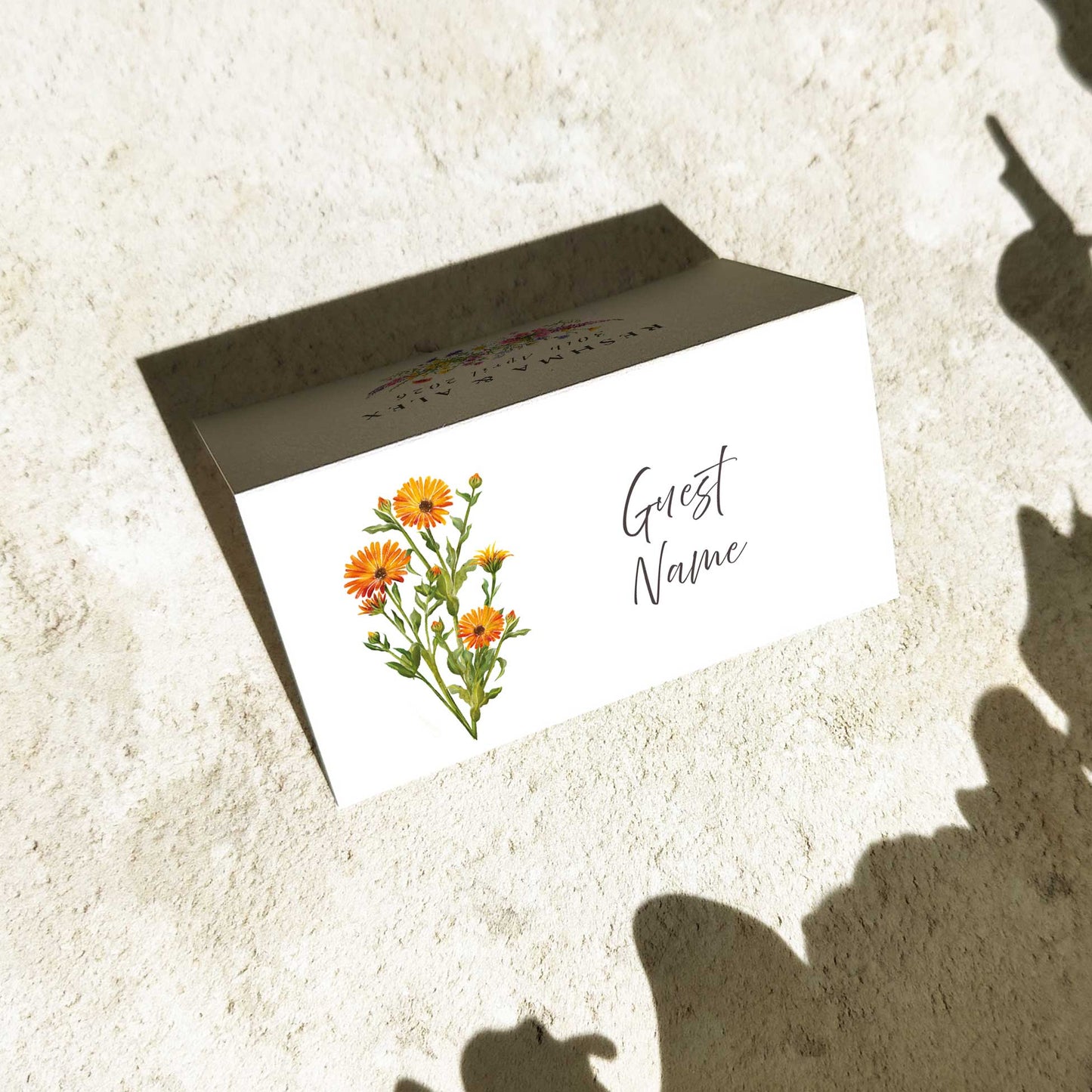 Flower Place Cards Digital File