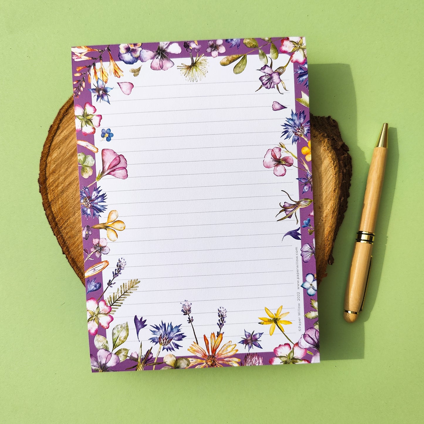 Pressed Flowers A5 Notepad