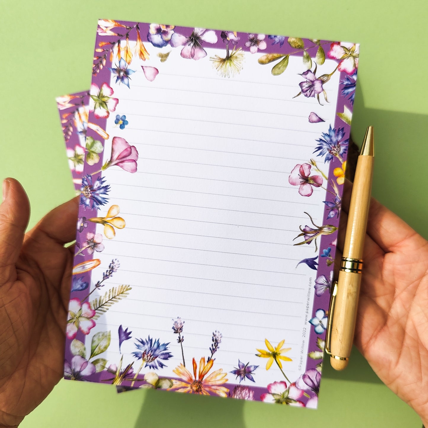 Pressed Flowers A5 Notepad