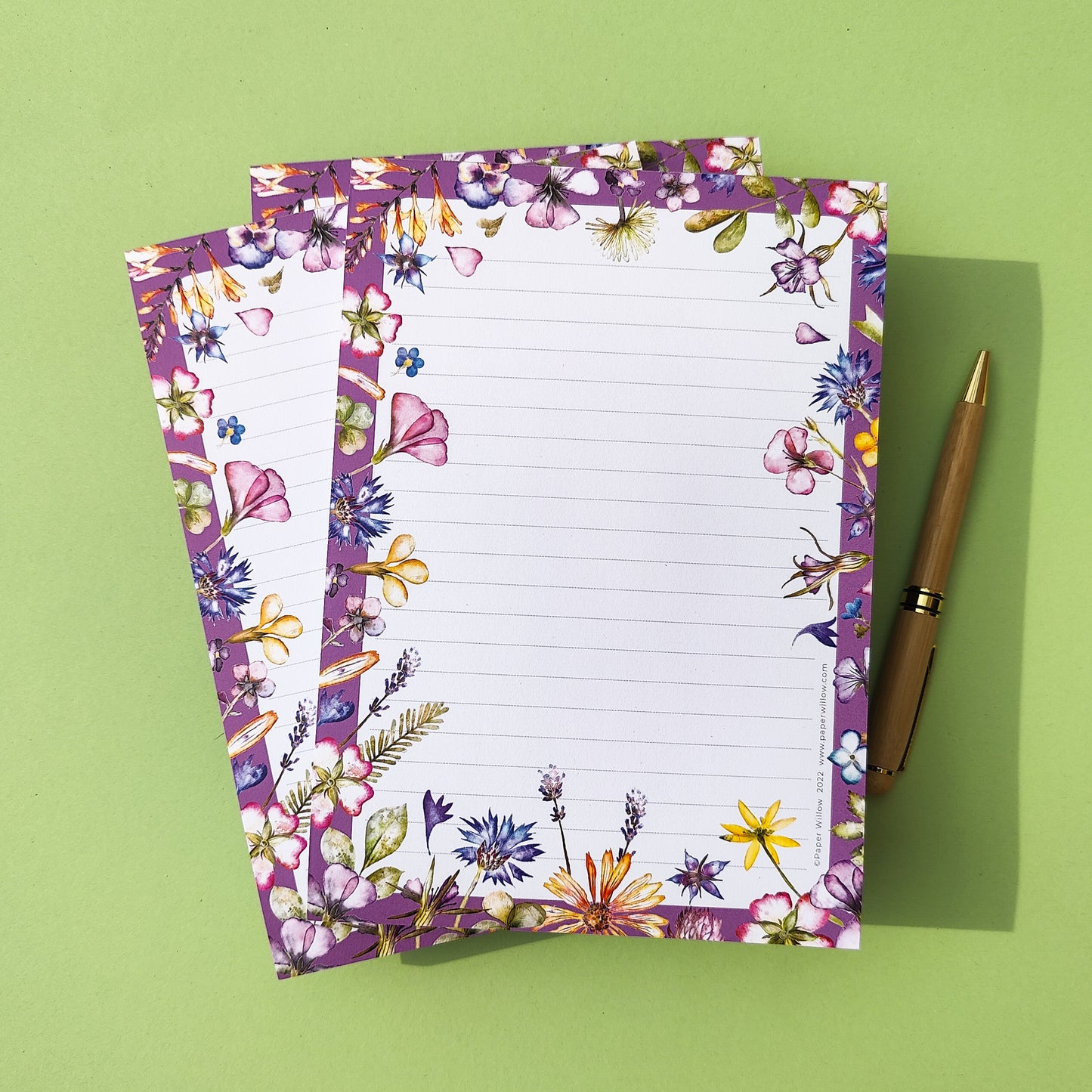 Pressed Flowers A5 Notepad