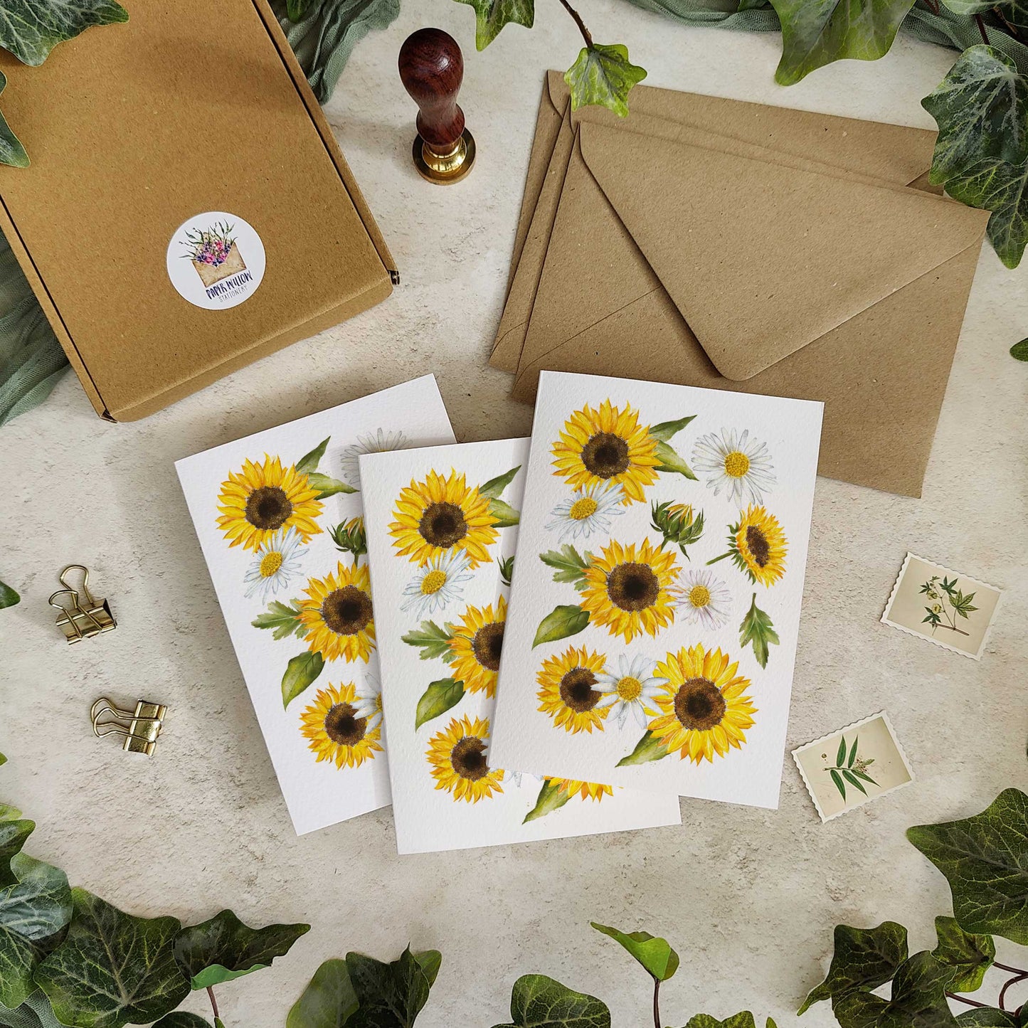Sunflowers Note Cards & Envelopes
