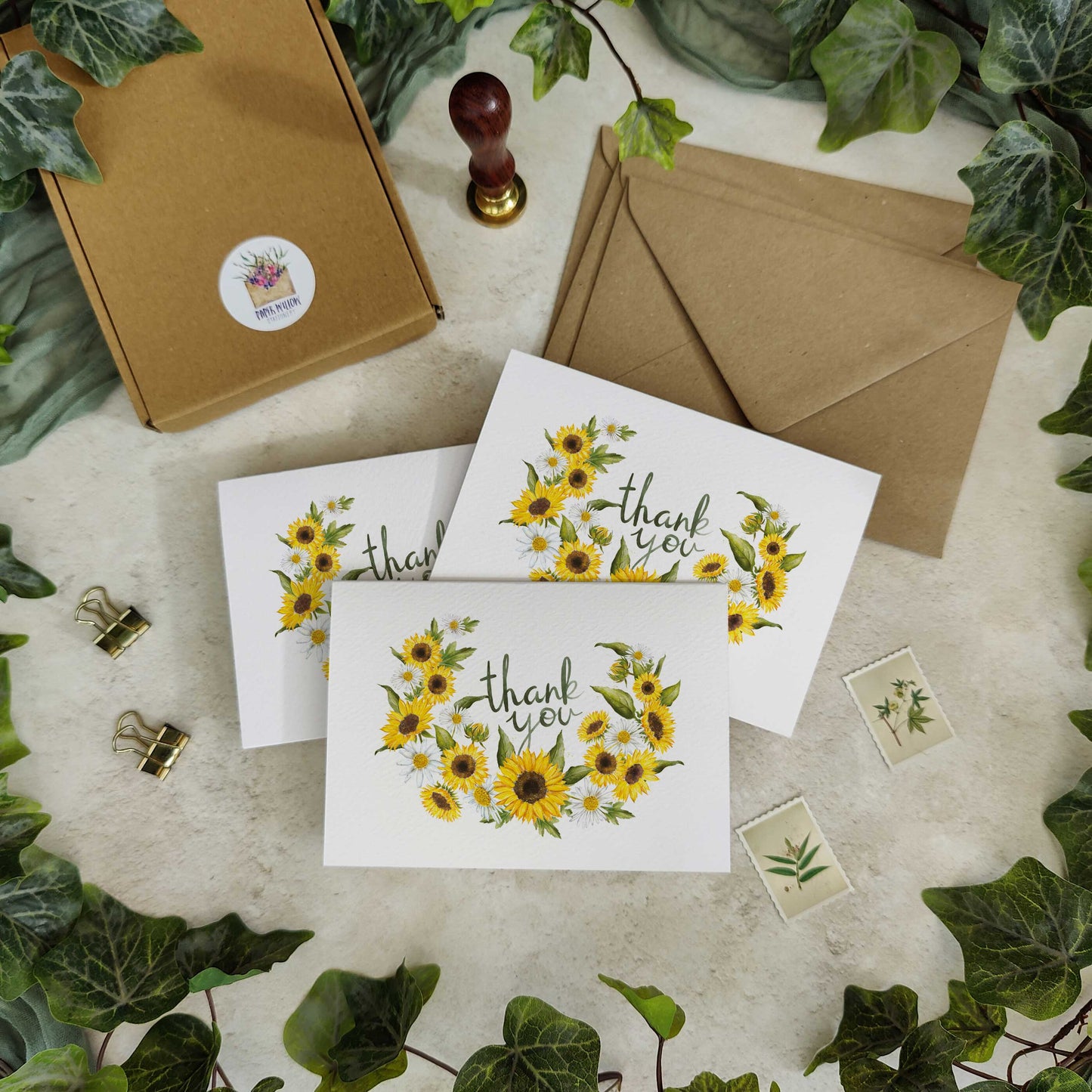 Sunflowers & Daisies Thank You Cards