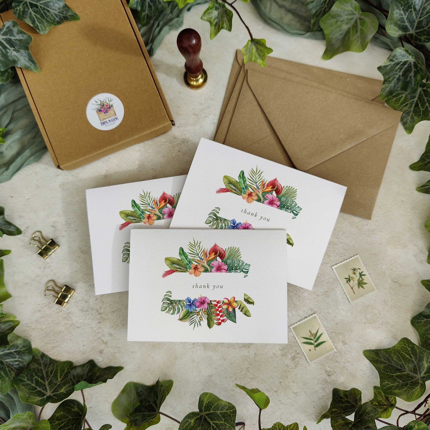 Tropical Thank You Cards