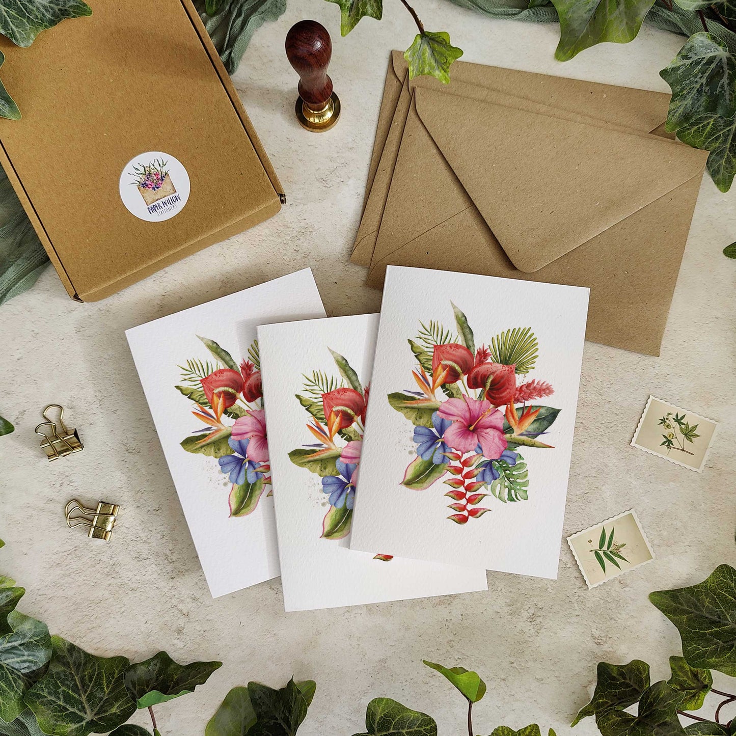 Tropical Note Cards & Envelopes