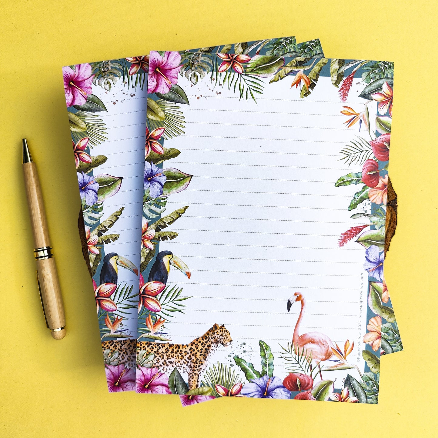 Tropical Flowers A5 Notepad