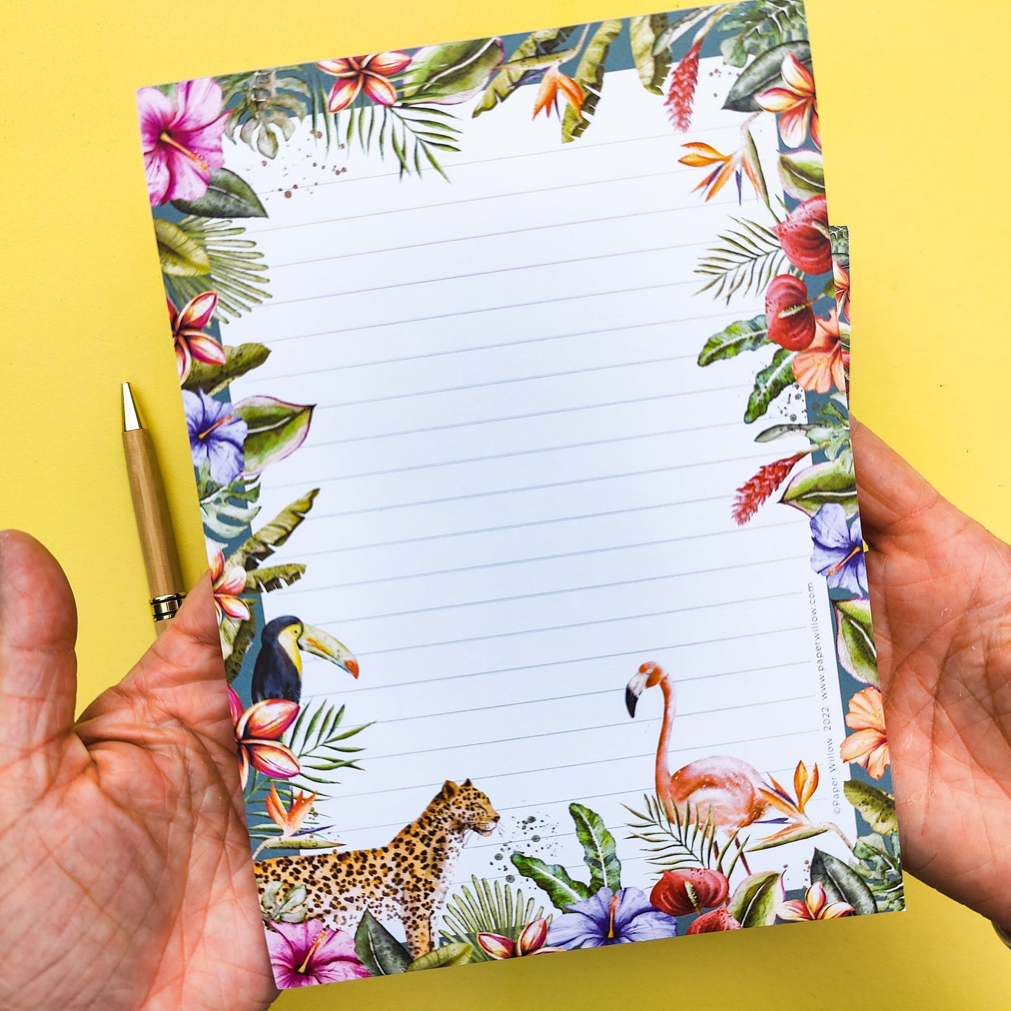 Tropical Flowers A5 Notepad