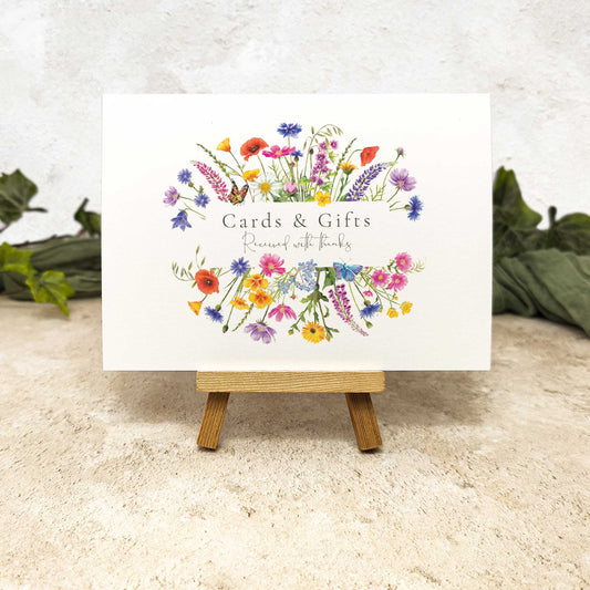 Wildflower Meadow Cards & Gifts Sign (Design 1)