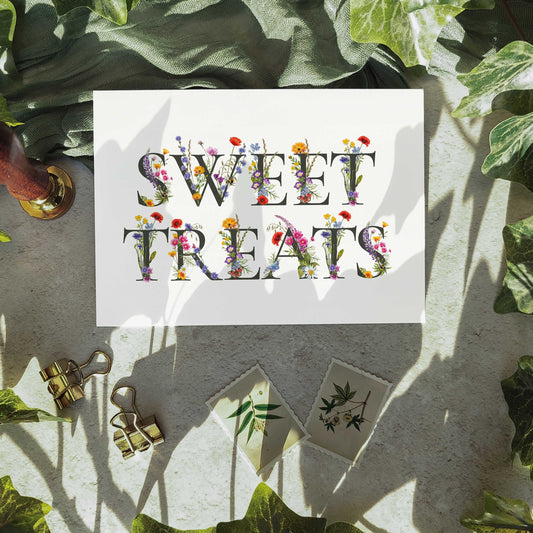 Floral Sweet Treats Sign