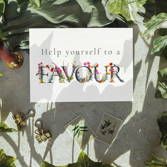 Floral Favours Sign