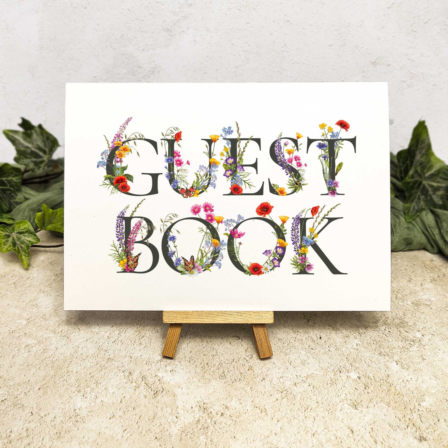 Floral Guest Book Sign