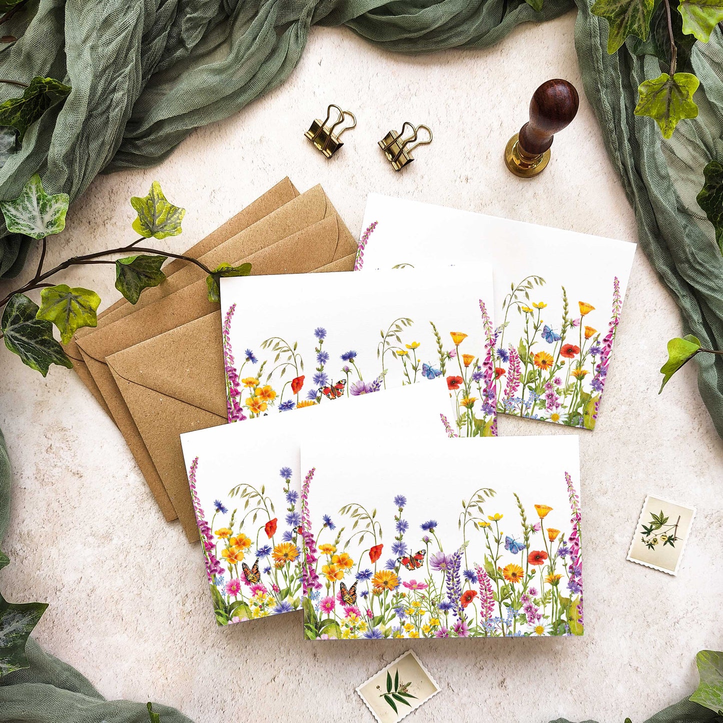 Wildflower Meadow Note Cards & Envelopes