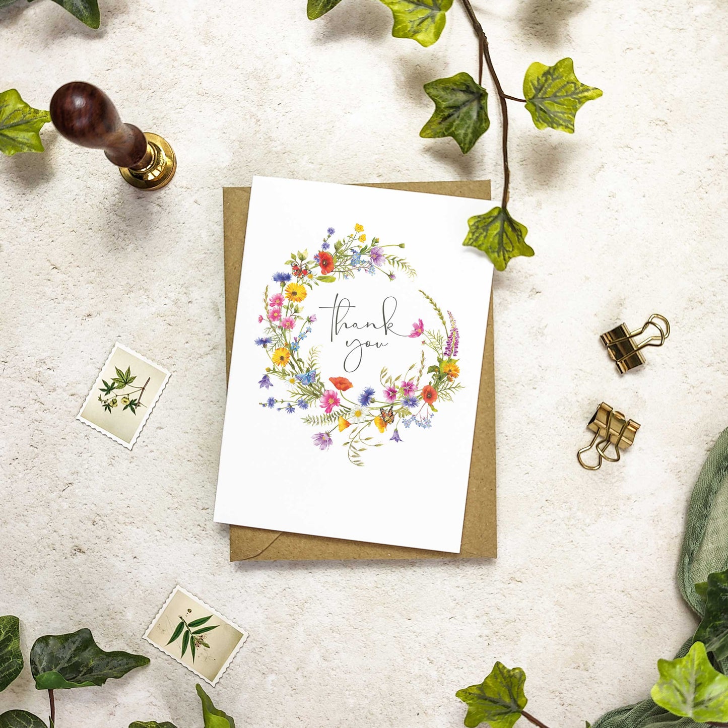 Wildflower Thank You Cards