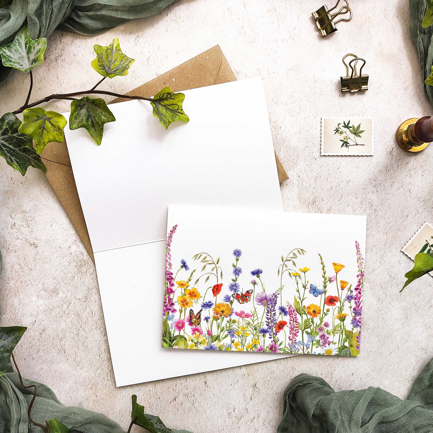 Wildflower Meadow Note Cards & Envelopes