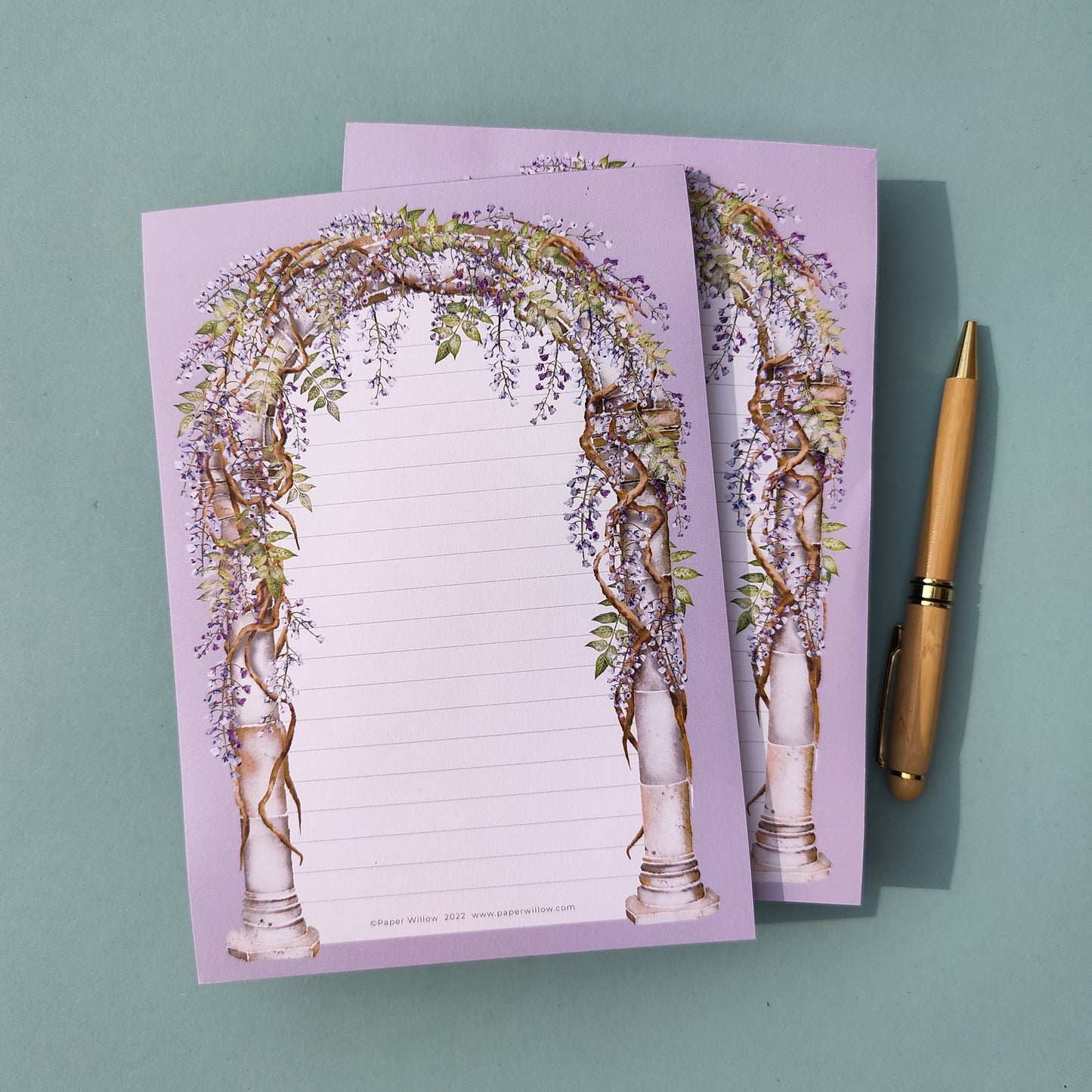 Lilac Wisteria A5 Notepad