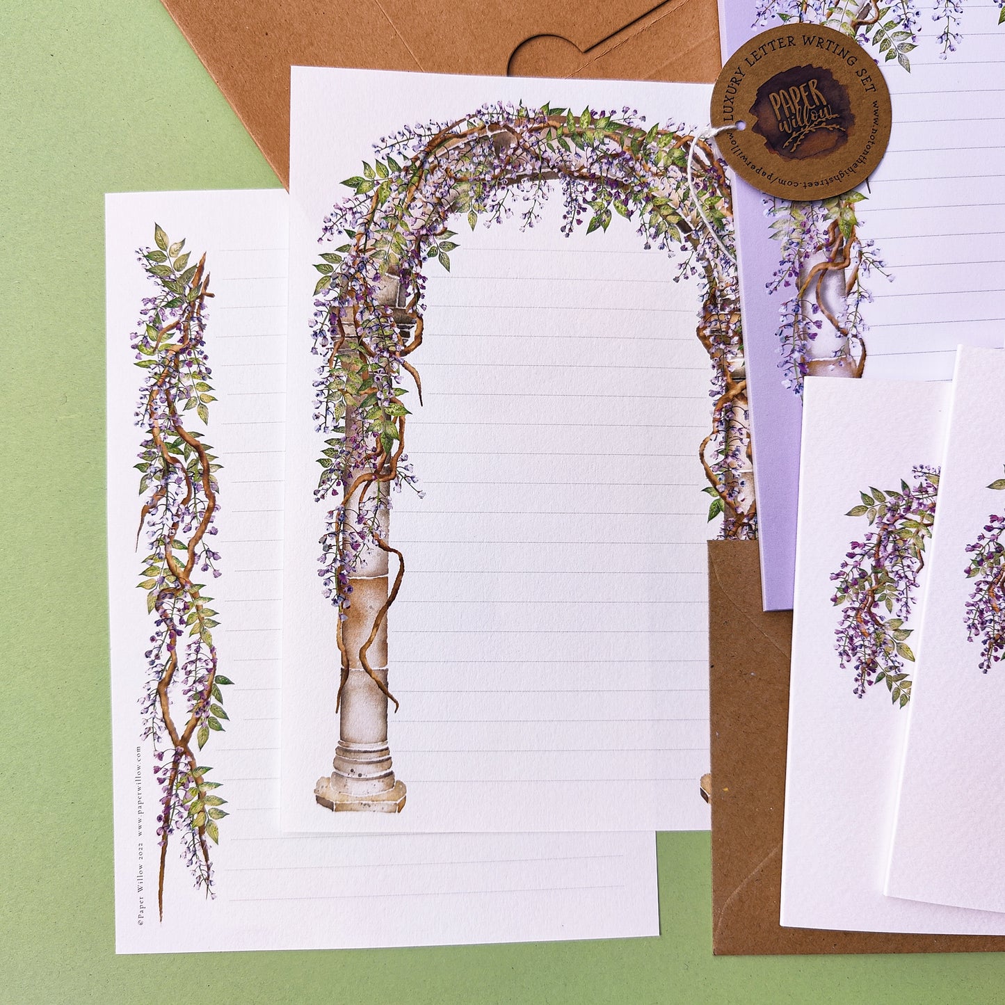 Lilac Wisteria Letter Writing Set