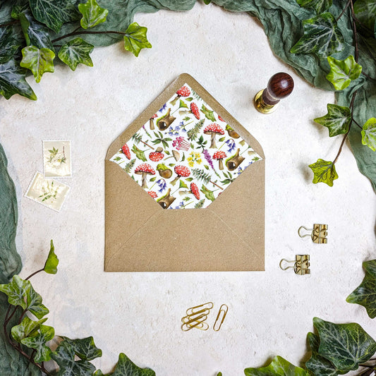 Woodland Animals Folded A6 Invitation